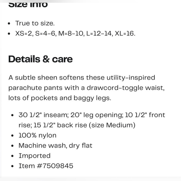 NWT Urban Outfitters IETFRANS baggy tech pants - Picture 7 of 7